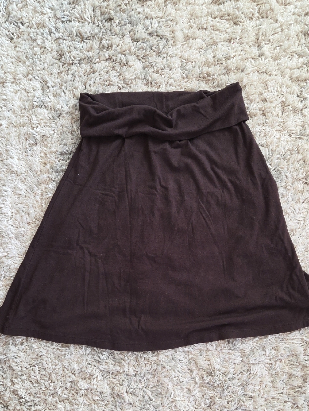 Old Navy A-Line Fold-Over Waist Skirt - Dark Brown